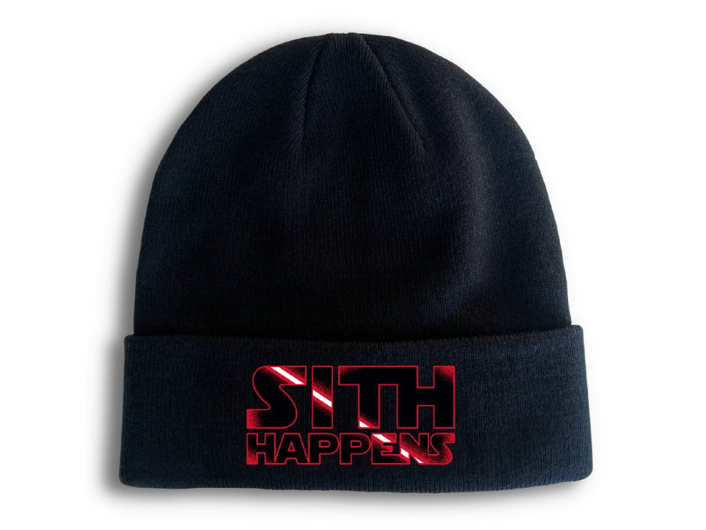 Pletená zimná čiapka Sith Happens