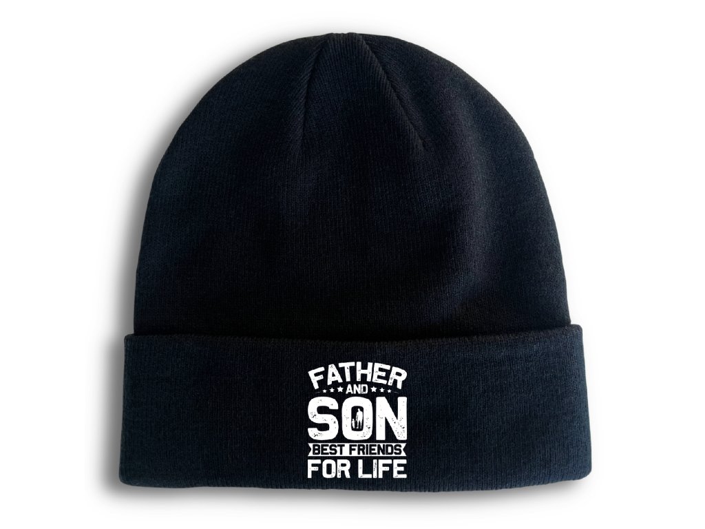 Pletená zimná čiapka Dad Son Legendary Duo