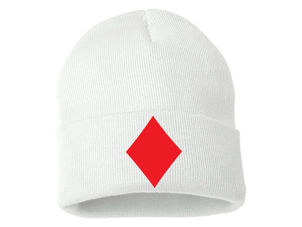 Pletená zimná čiapka Poker Diamonds