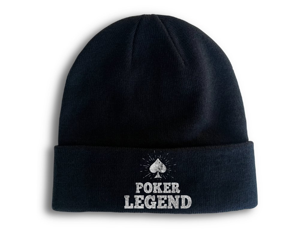 Pletená zimná čiapka Poker Legenda