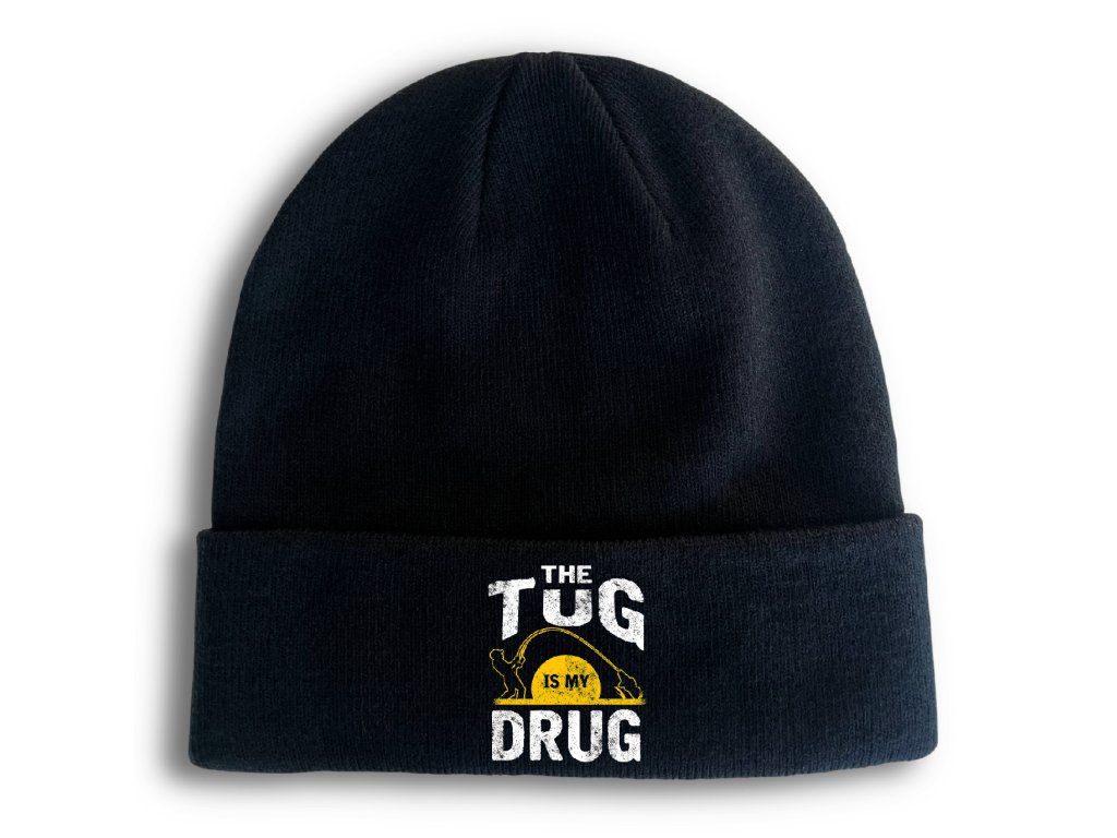 Pletená zimná čiapka Rybárčenie je moja droga