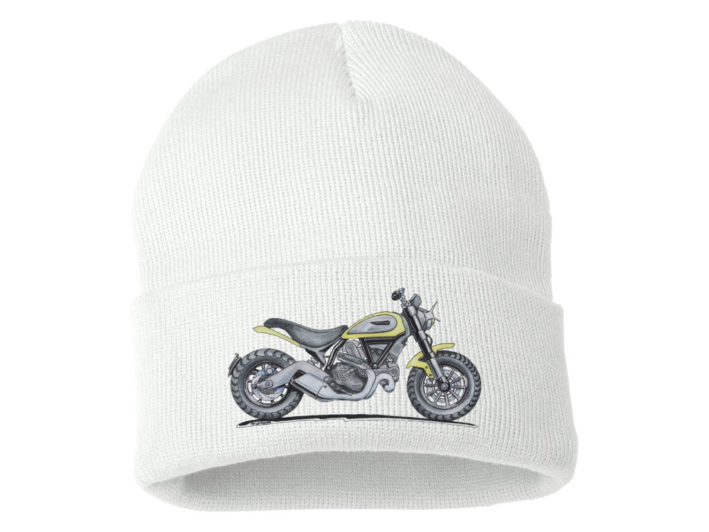 Pletená zimná čiapka pre Ducati motorku