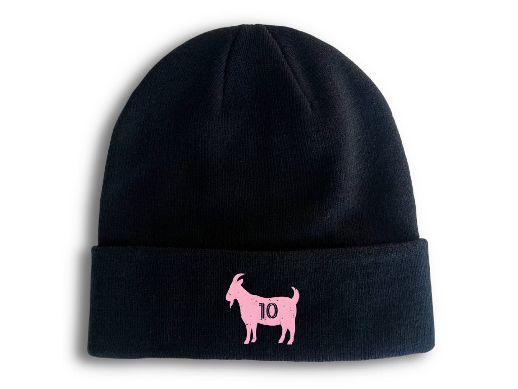 Pletená zimná čiapka Ružový GOAT 10 vládne