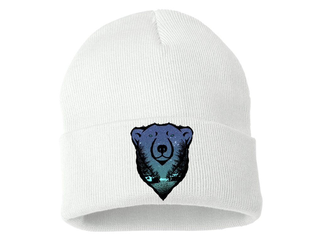 Pletená zimná čiapka Ľadový medveď