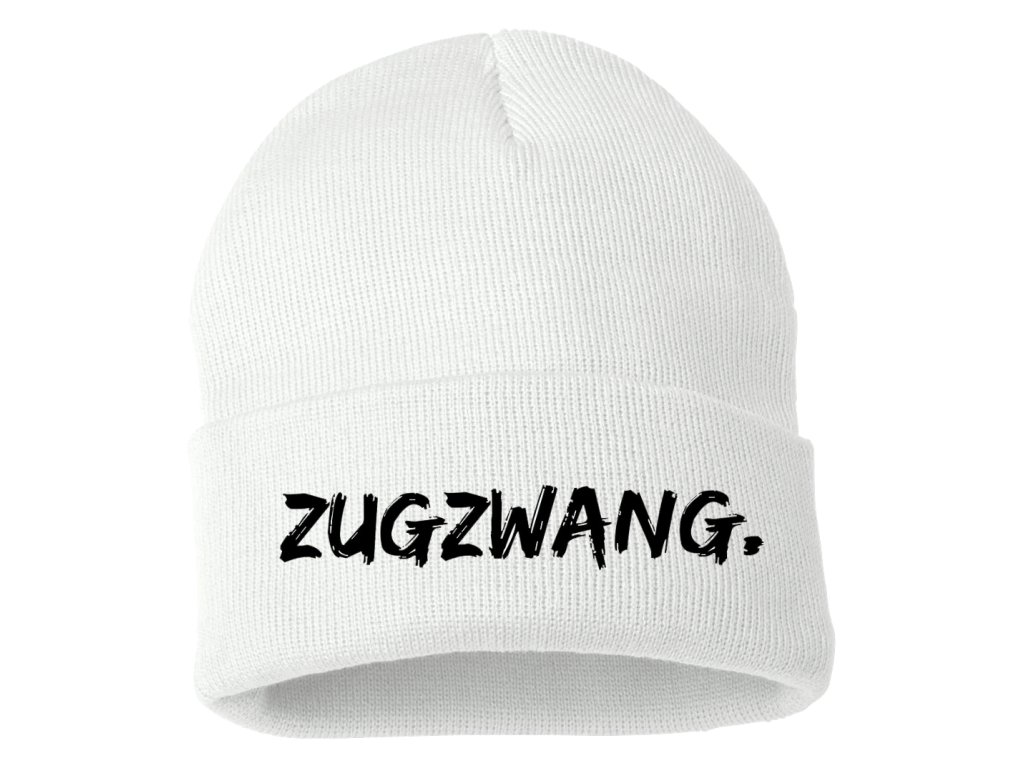 Zimná pletená čiapka Chess Zugzwang