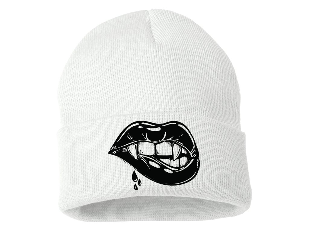 Zimná pletená čiapka Lips Vampire