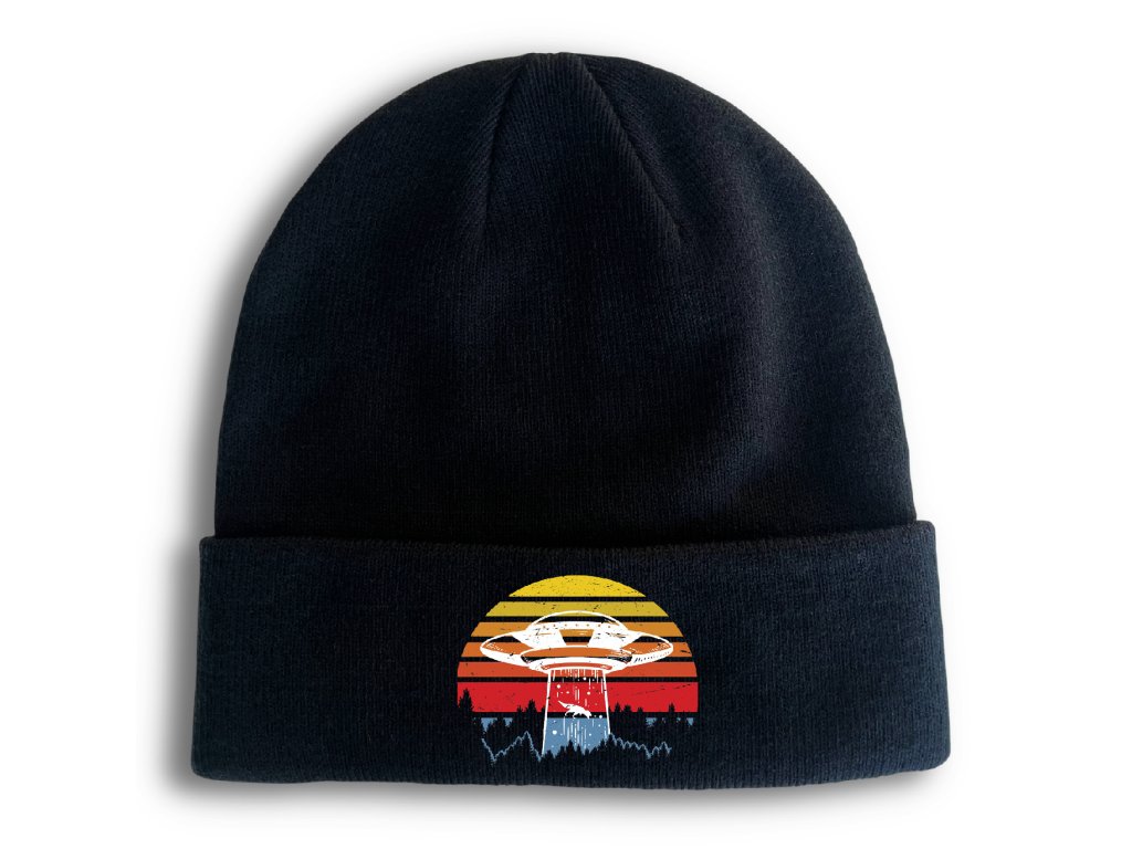 Zimná pletená čiapka UFO