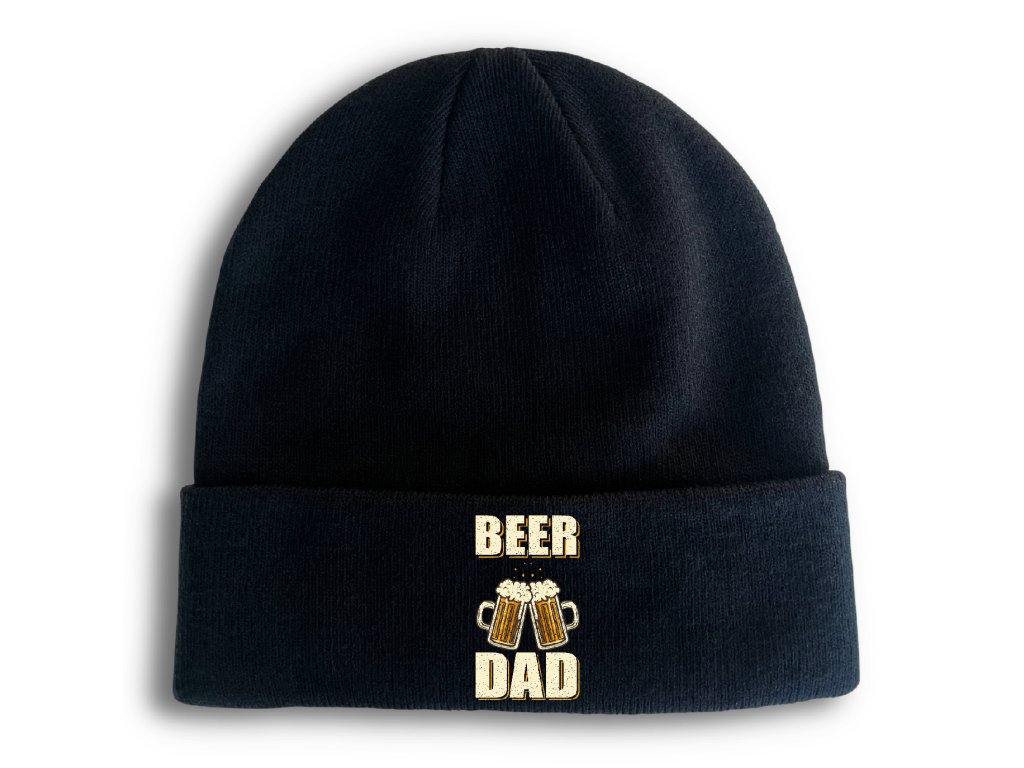 Pletená zimná čiapka Beer Dad