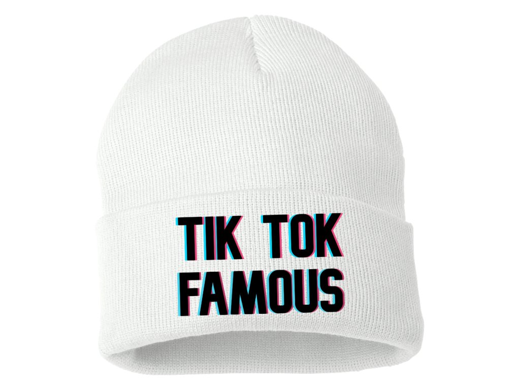 Pletená zimná čiapka TikTok populárny