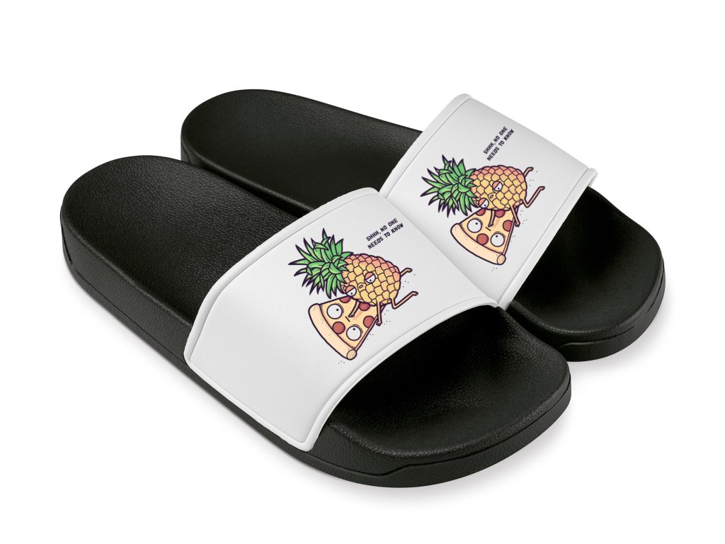 Pizza a ananás papuče
