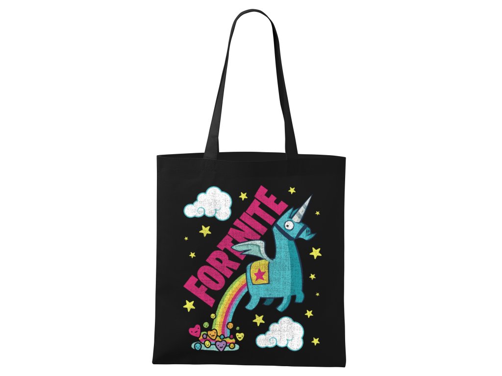Fortnite Unicorn dúhová nákupná taška