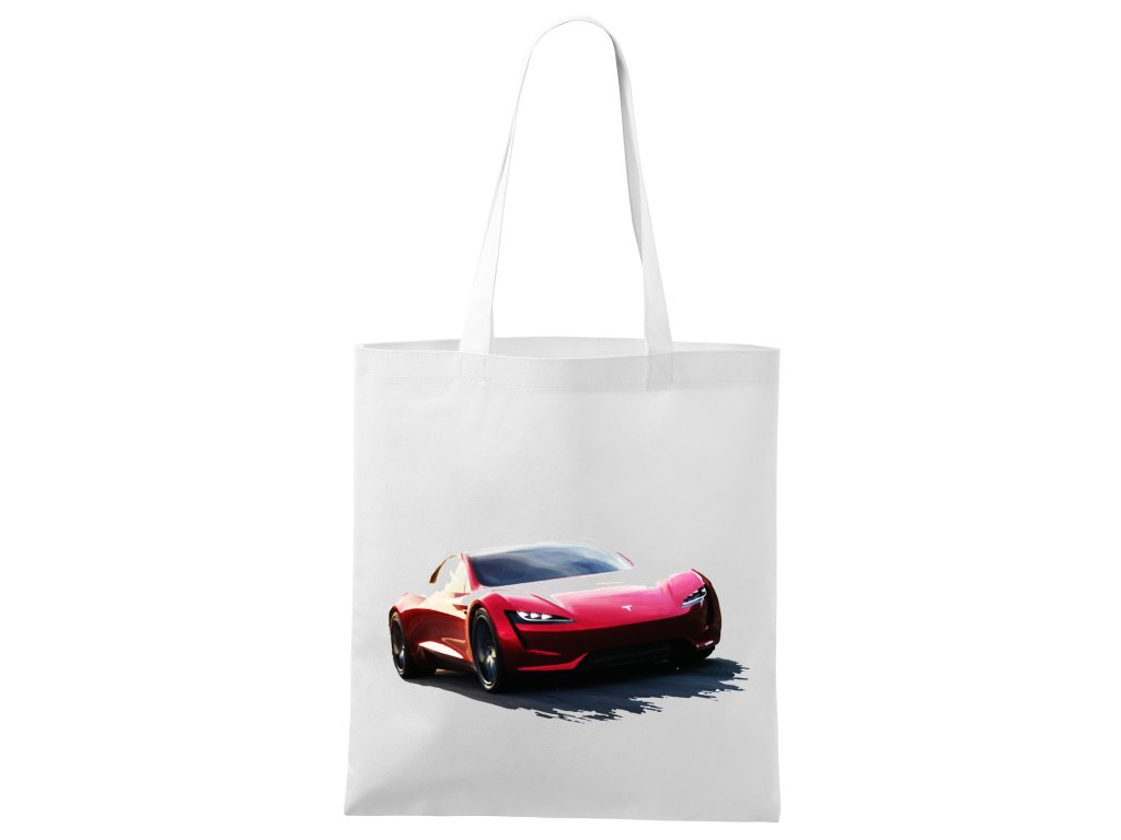 Tesla Roadster nákupná taška