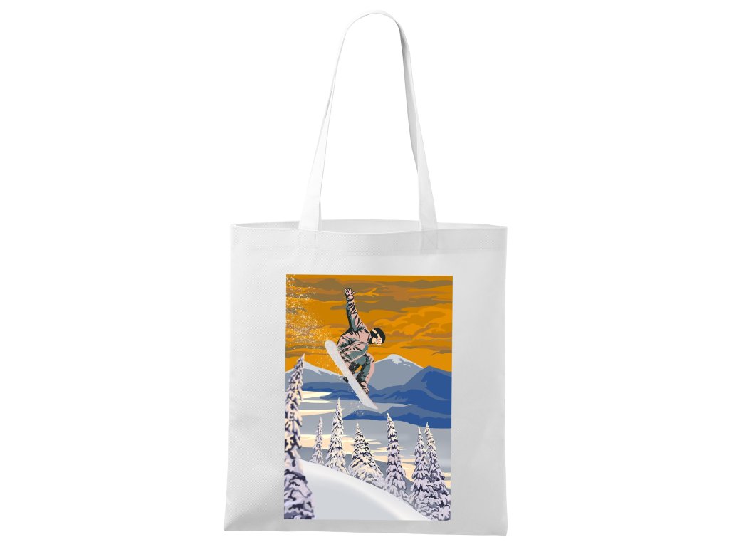 Nákupná taška Snowboarding