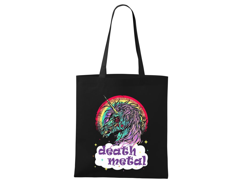 Nákupná taška Death Metal Jednorožec