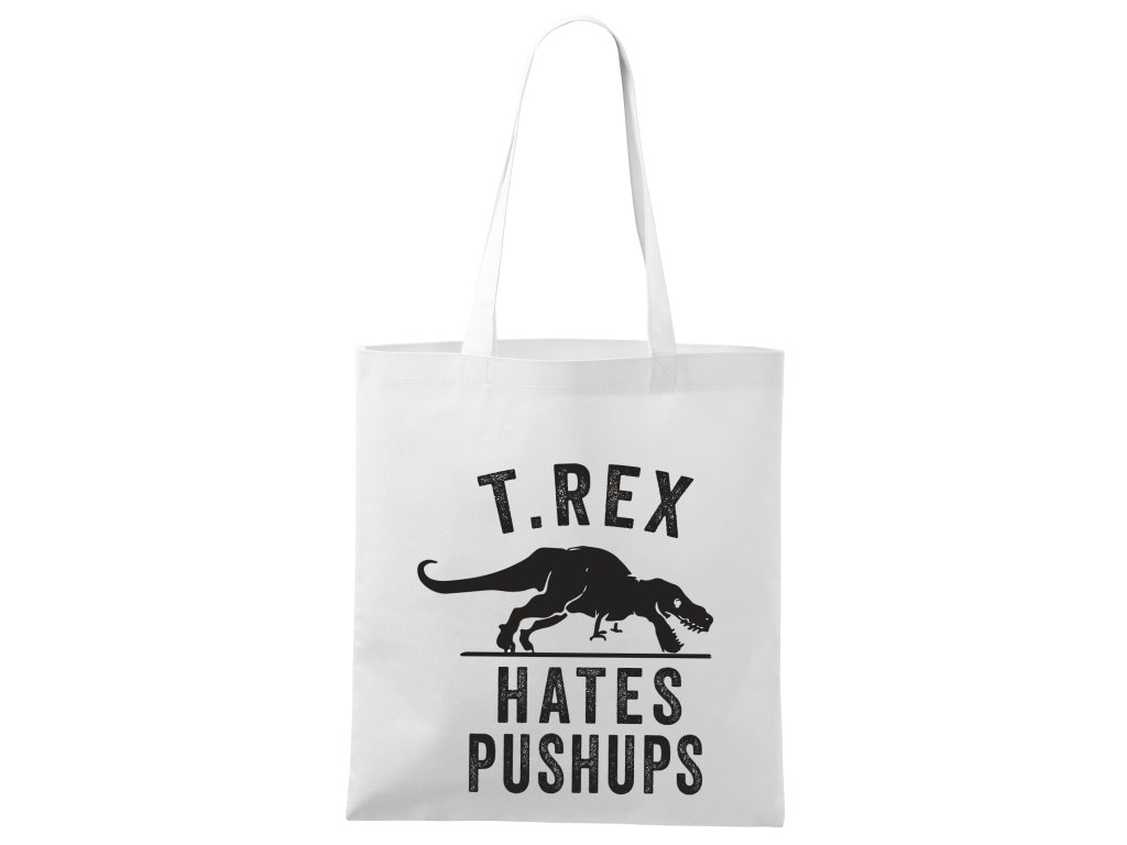 Nákupná taška T-Rex nenávidí držadlá