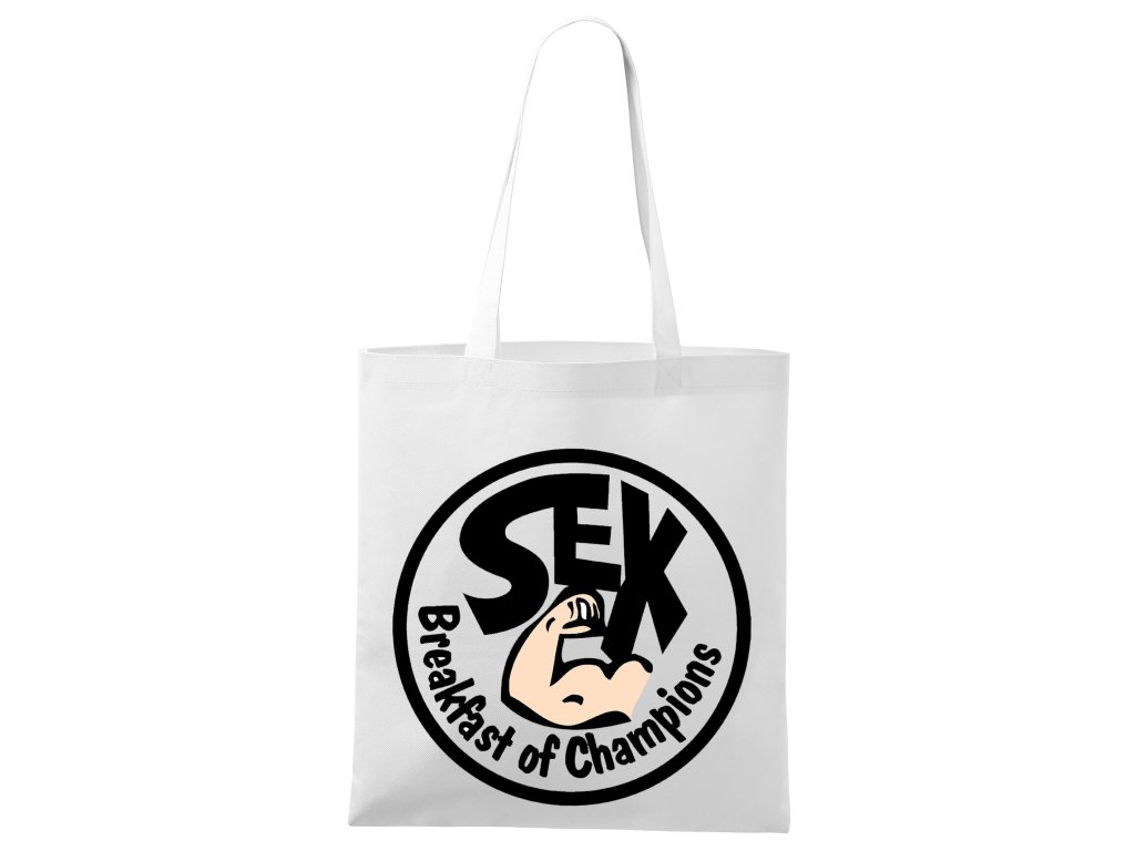 Nákupná taška Sex raňajky šampiónov