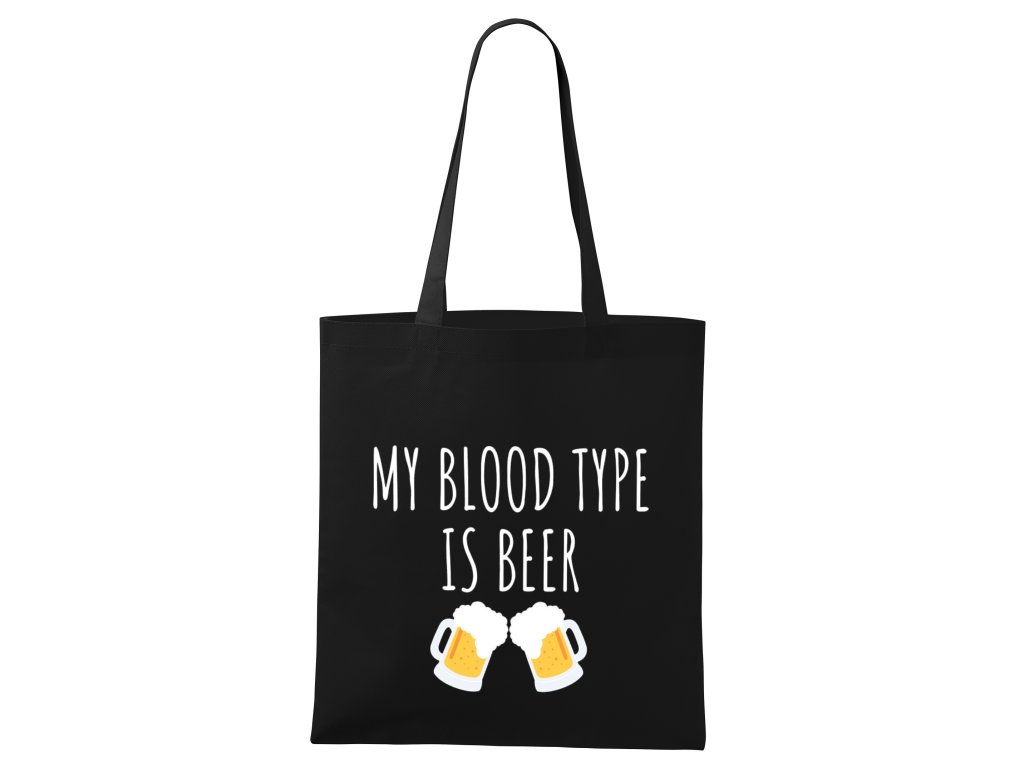 Nákupná taška Krvná skupina pivo