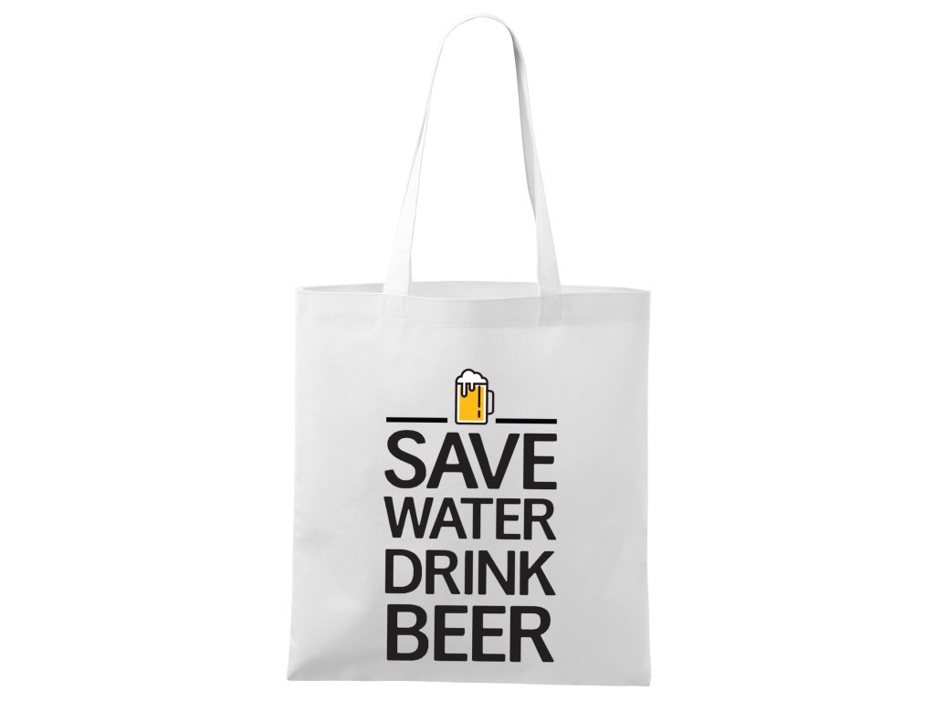 Nákupná taška Šetri vodu, pi pivo