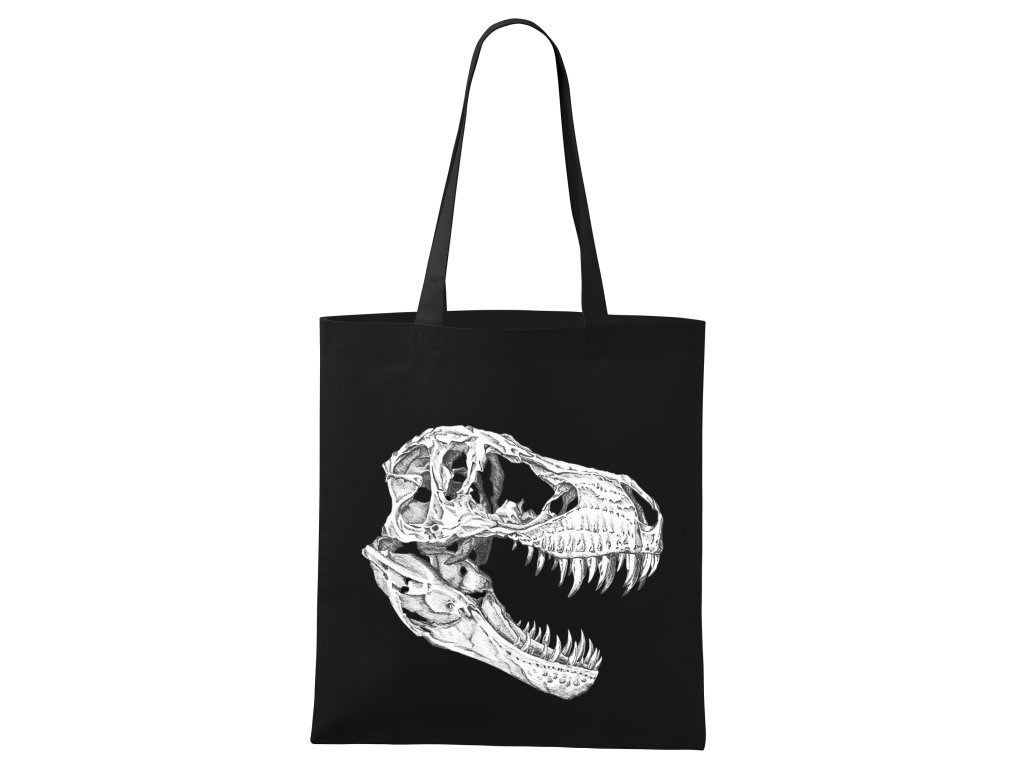 T-rex lebka nákupná taška
