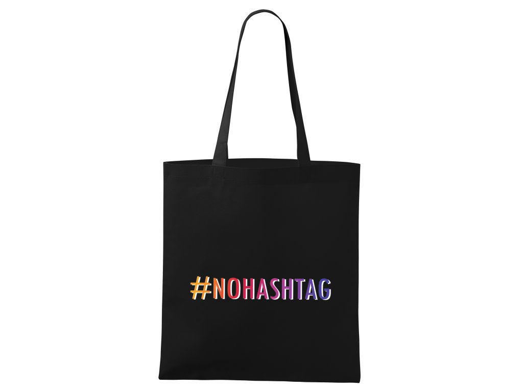 Žiadny hashtag nákupná taška