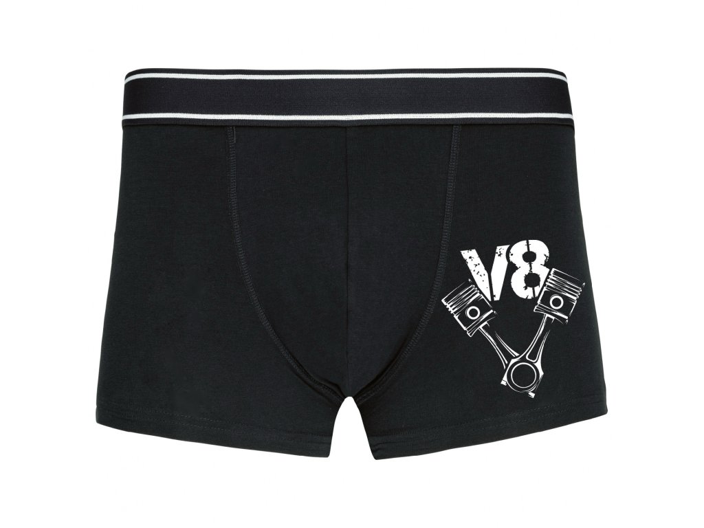 V8 boxerky, sila v každom detaile