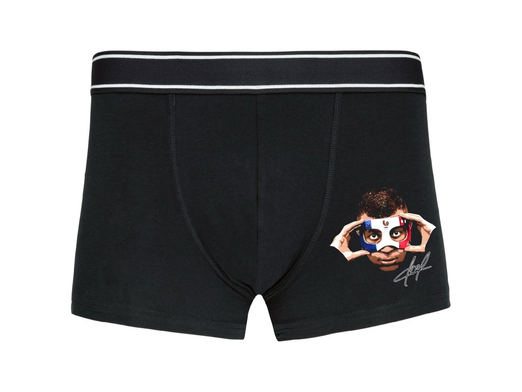 Mbappého boxerky s francúzskou maskou