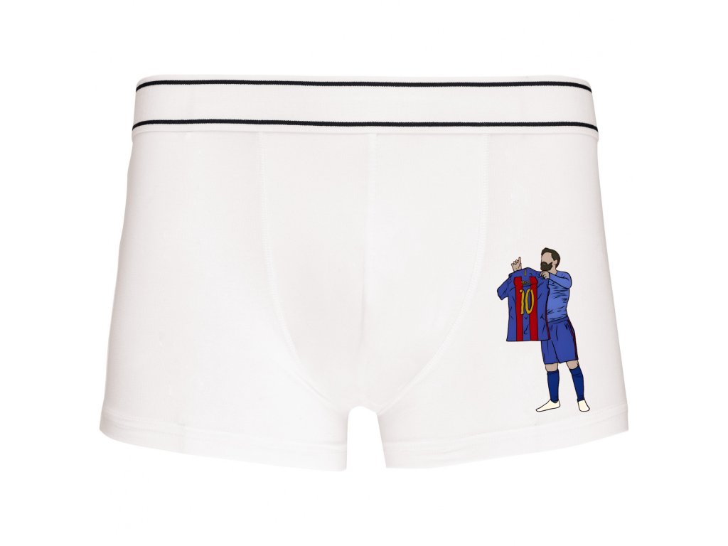 Messiho boxer provokuje Bernabéu dresom