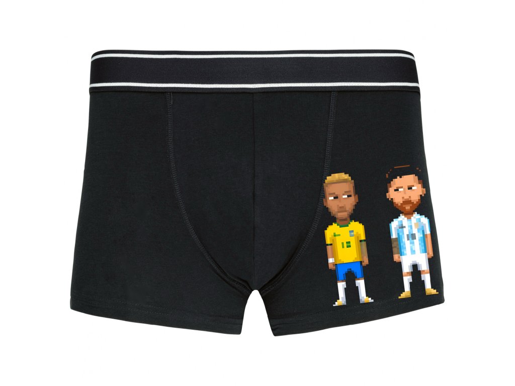 Pixeloví rivali boxerov Neymar vs Messi